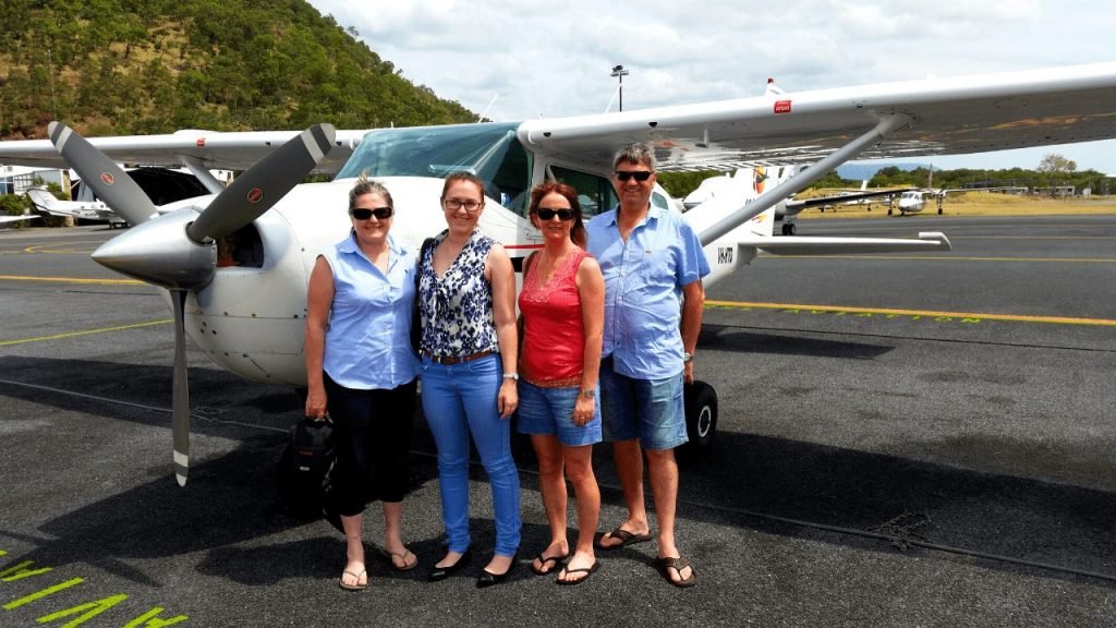 Preparing to go on a GSL Aviation flight in Cairns Australia